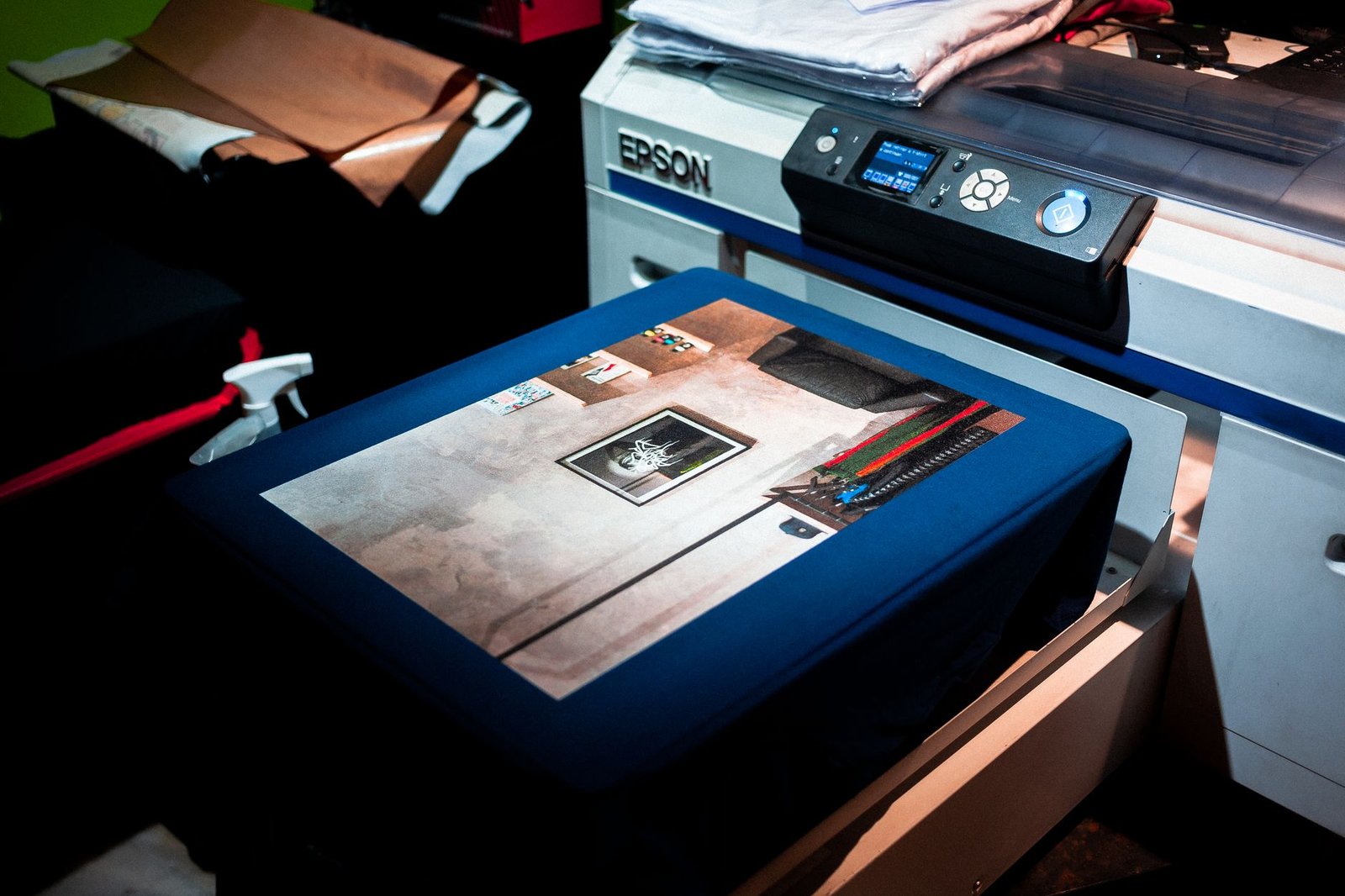 Printer printing a document