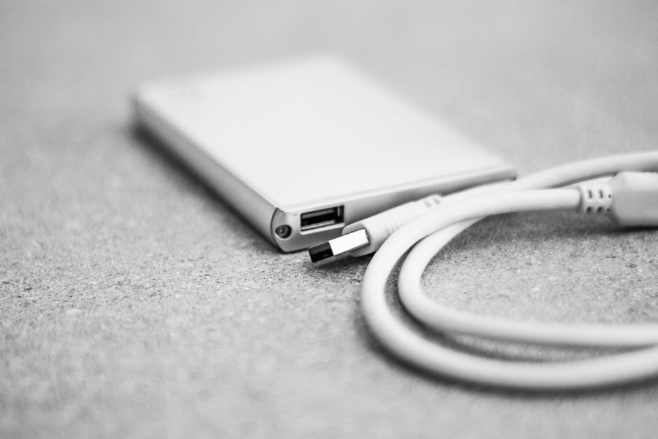 Data recovery software on screen