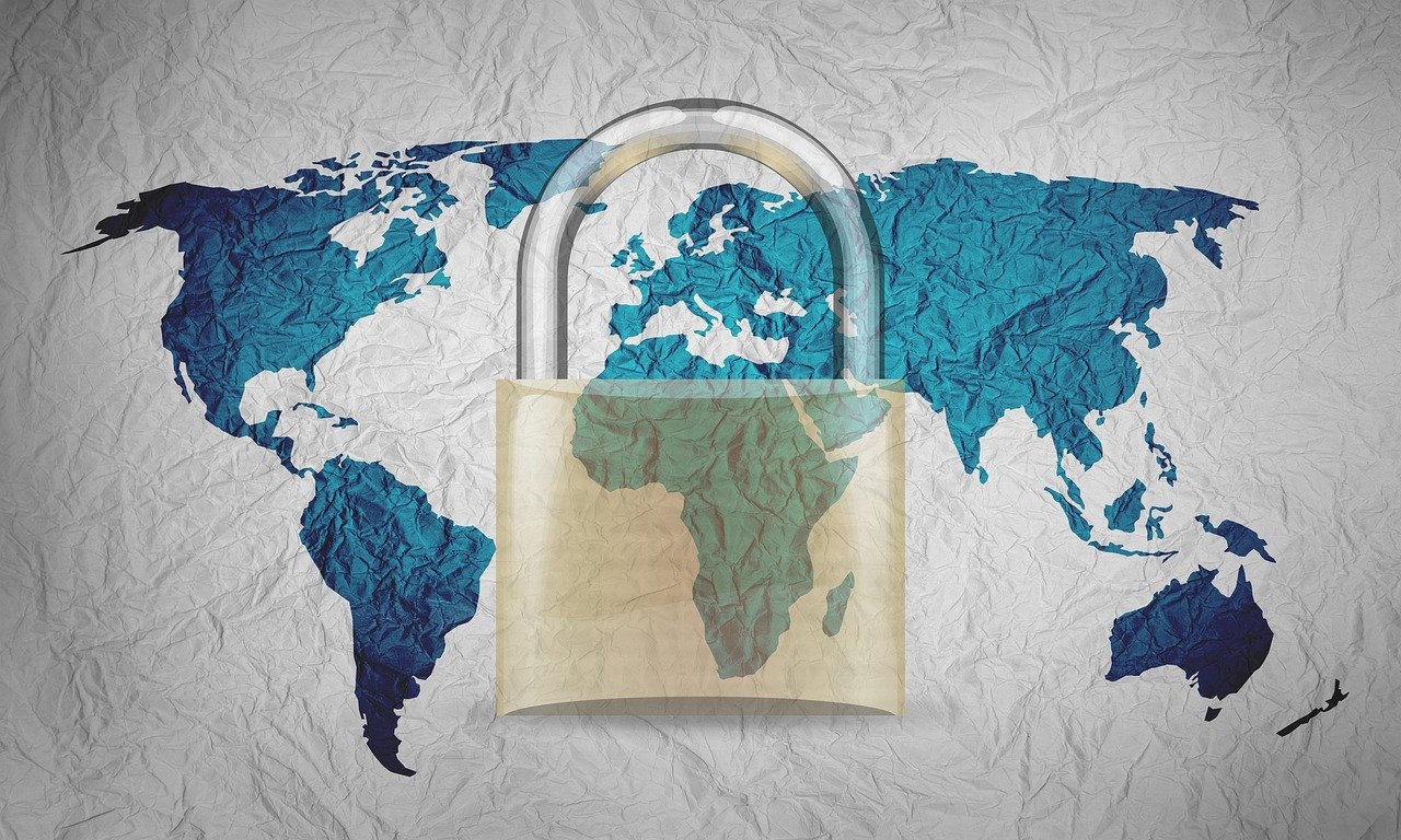 PDF security concept - safety, encryption, ssl, world