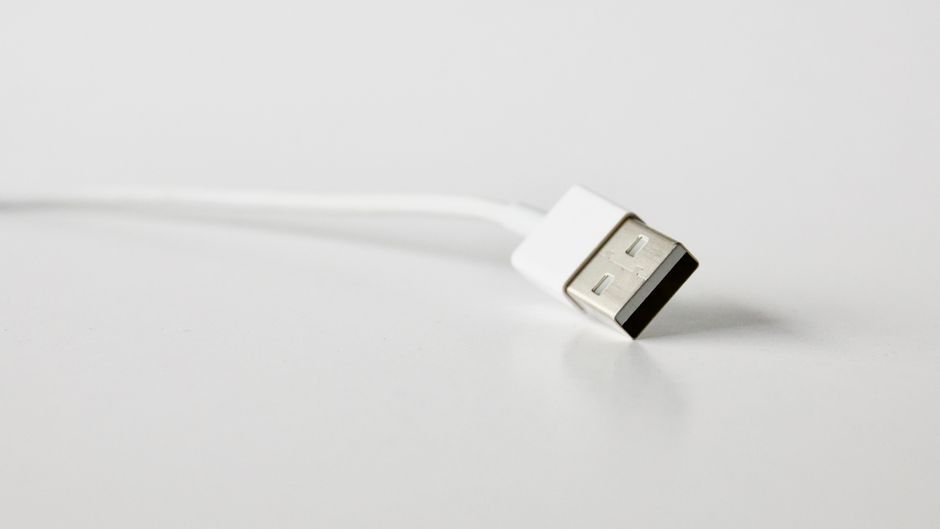 iPhone charging with a cable